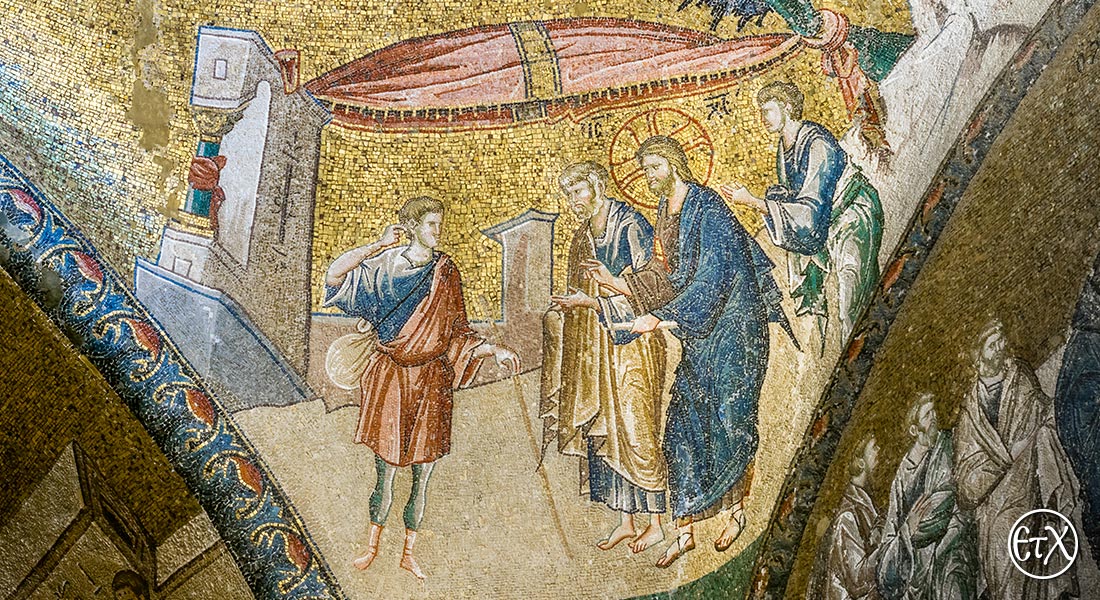 Chora Museum (Chora Church) Istanbul, Christ Healing the Paraytic (Capernaum) mosaic