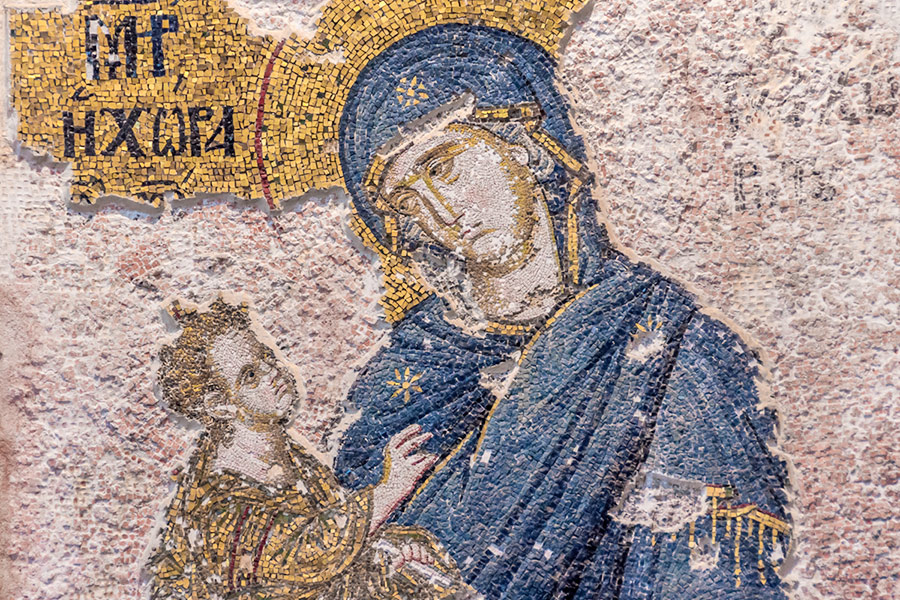 Chora Museum (Chora Church) Istanbul, Virgin the Hodegetria mosaic