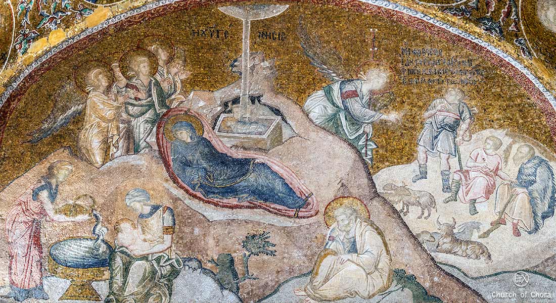 Chora Museum (Chora Church) Istanbul, Joseph’s Dream and the Journey to Bethlehem mosaic