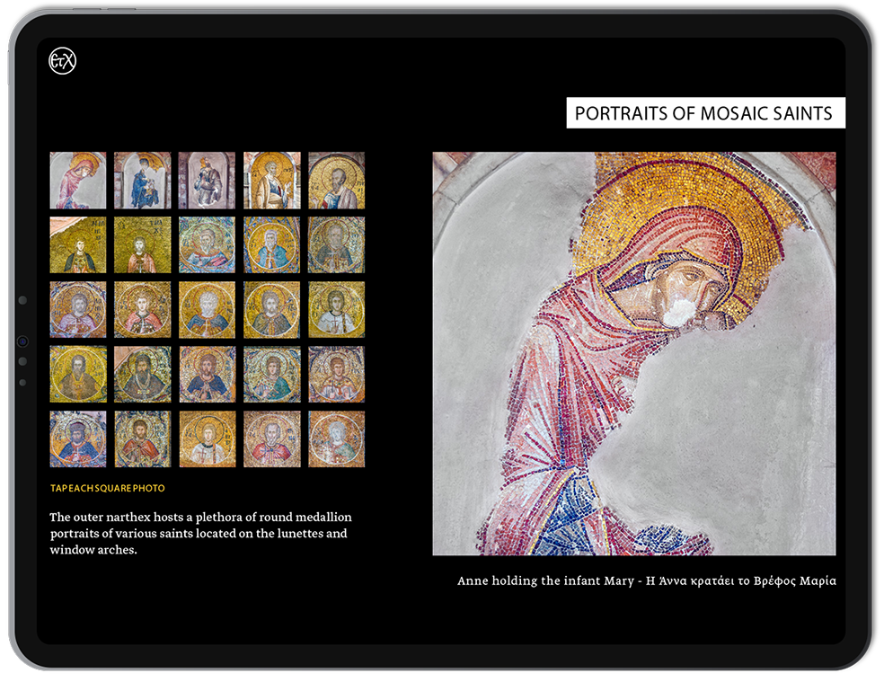 Chora Museum (Kariye Museum) Saints, Interactive Map, chora museum hours, chora church facts, byzantine museum istanbul