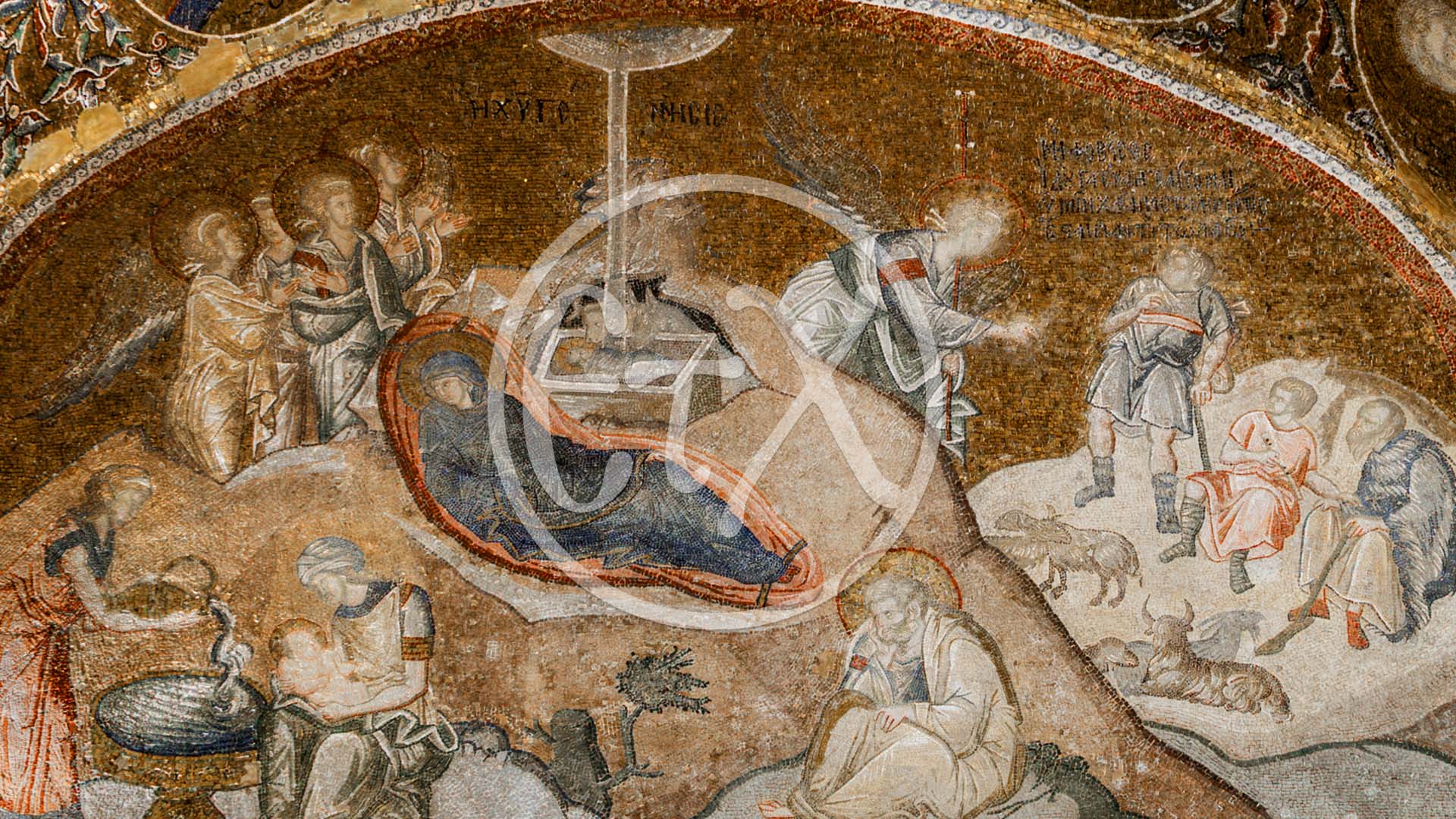 Chora Church, Birth of Christ, the Nativity - Εκκλησία της Χώρας, Η Γέννηση του Χριστού