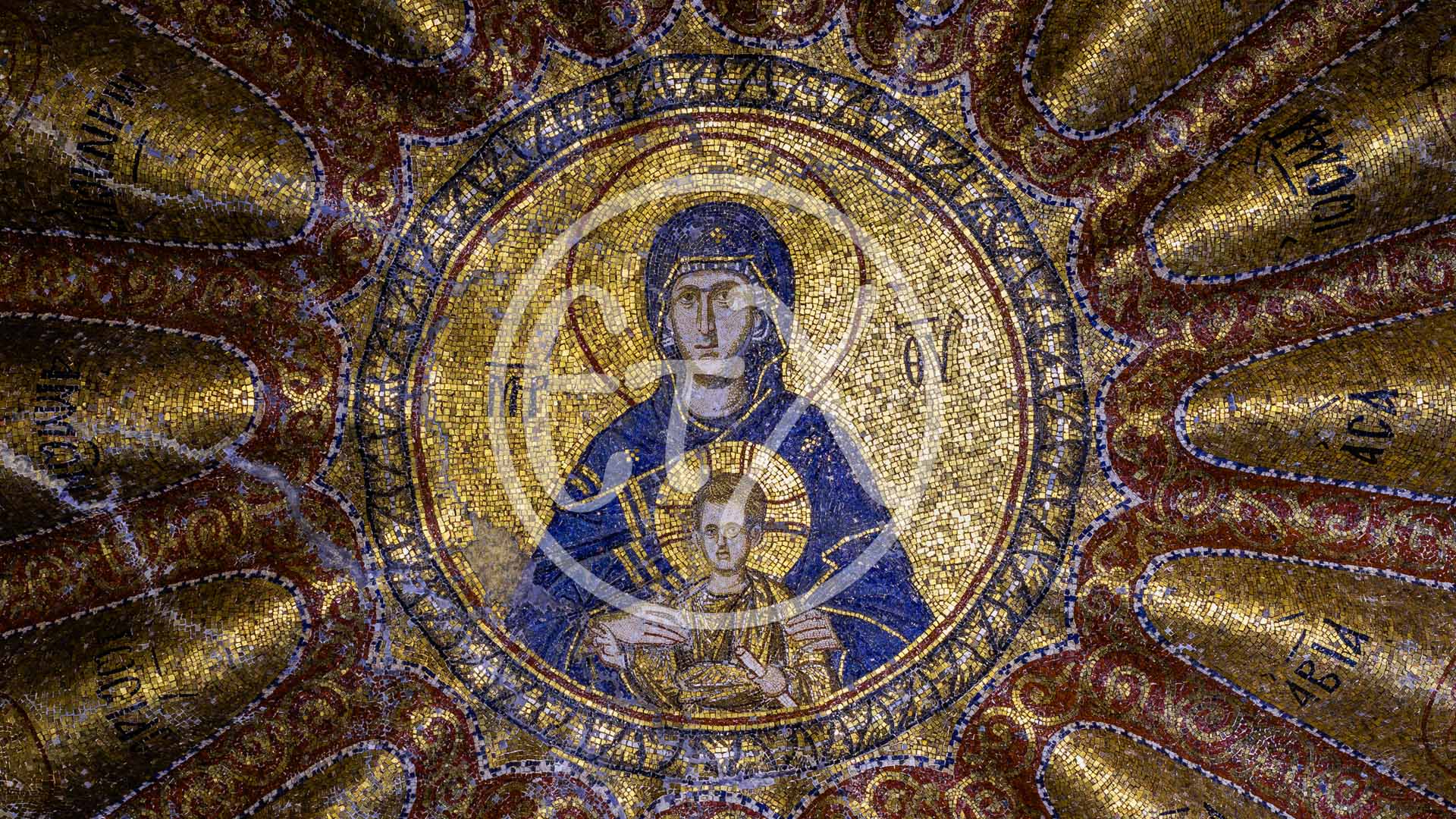 The Virgin and Child with Ancestors, North Dome - Εκκλησία της Χώρας, Η γενεαλογία της Παρθένου