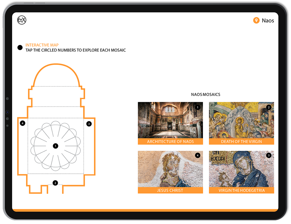 Chora Museum (Kariye Museum) Naos Interactive Map, Book Map, chora museum hours, chora church facts, byzantine museum istanbul