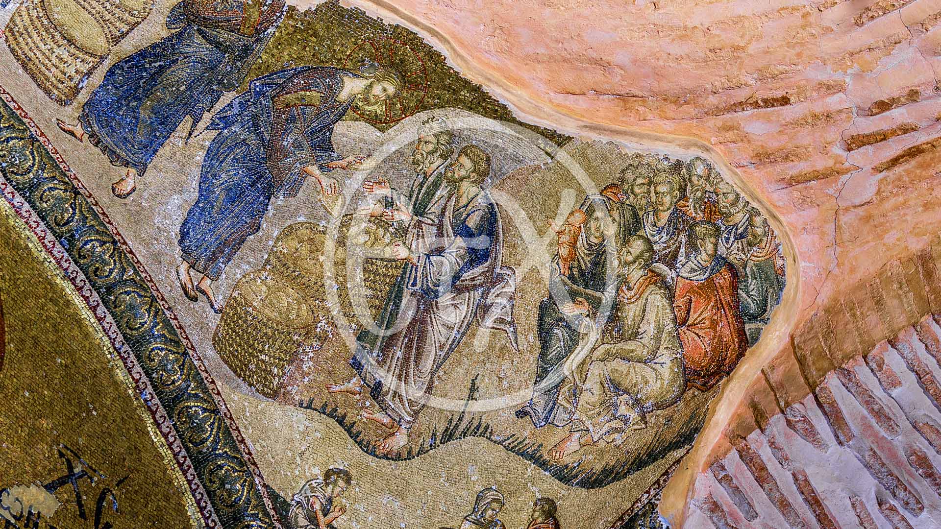 Chora Church, Christ Miracle Multiplication of Loaves - Εκκλησία της Χώρας, Πολλαπλασιασμός των Άρτων